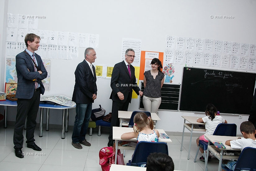 French ambassador to Armenia Henri Reynaud visits French Kindergarten