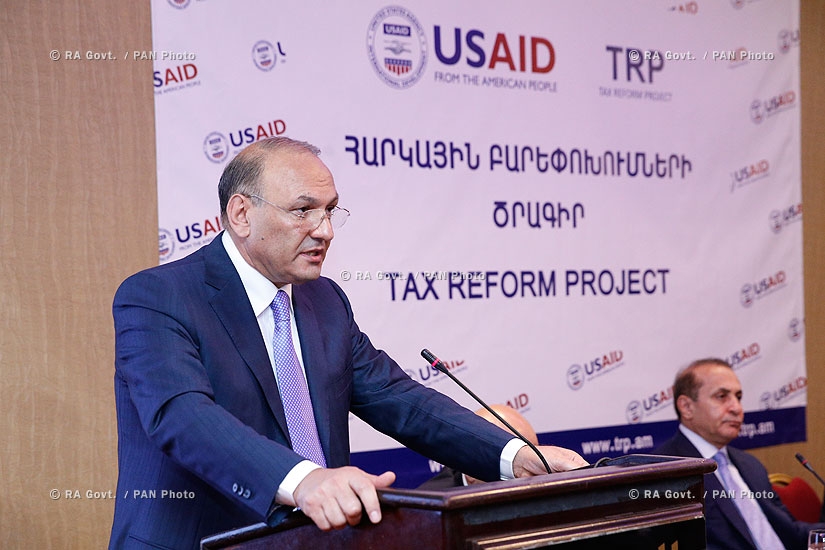 Правительство РА: Открытие международной конференции, посвященной разработке единого налогового кодекса Армении