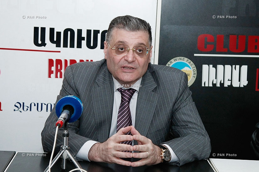 Пресс-конференция лидера партии Новые времена Арама Карапетяна
