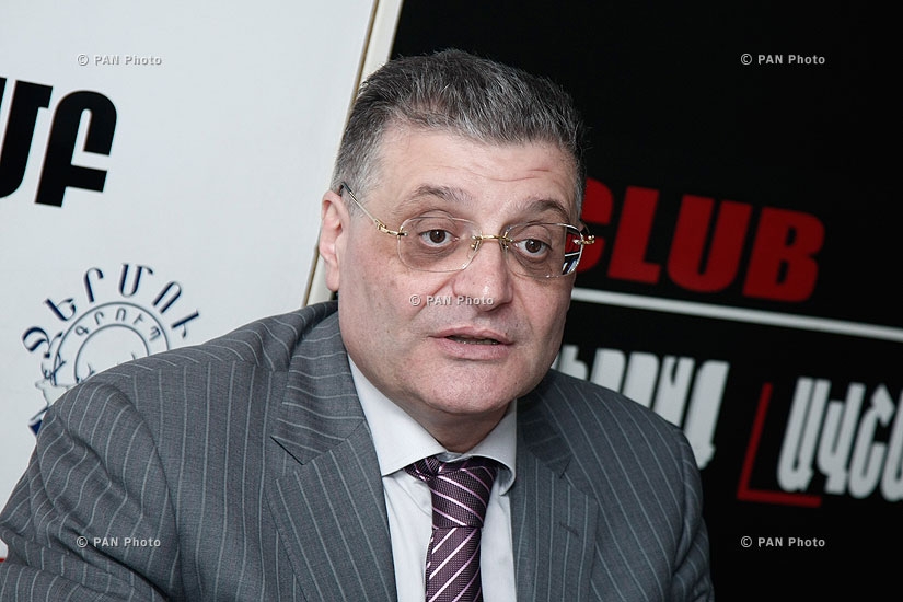 Press conference of New Times party leader Aram Karapetyan