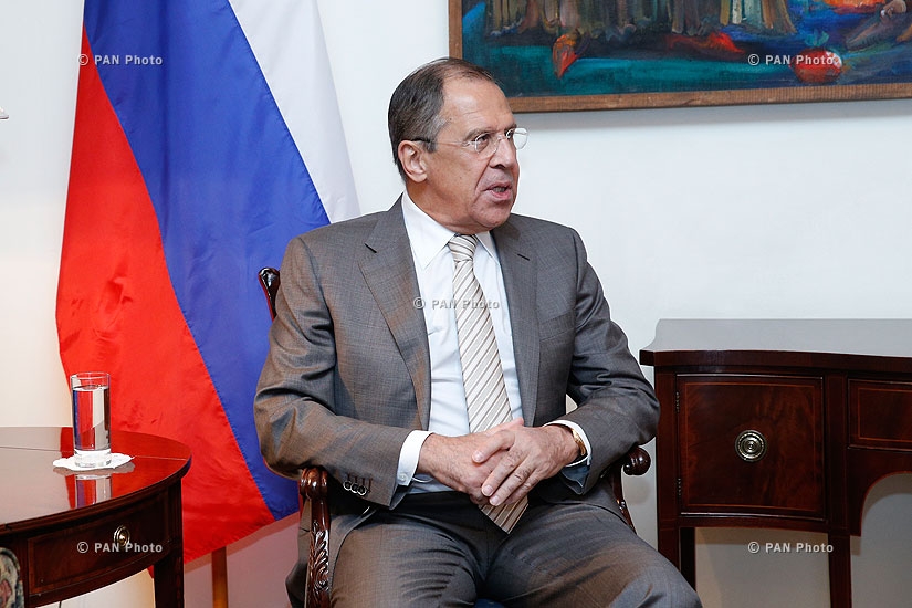 Armenian Foreign minister Edward Nalbandyan receives Russian Foreign Minister Sergey Lavrov