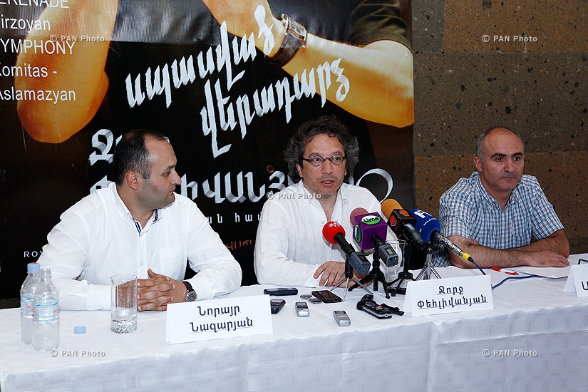 Press conference of cunductor George Pehlivanian