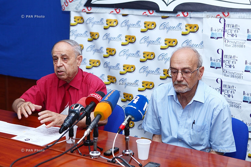 Press conference of Eduard Hovhannisyan and Armen Poghosyan
