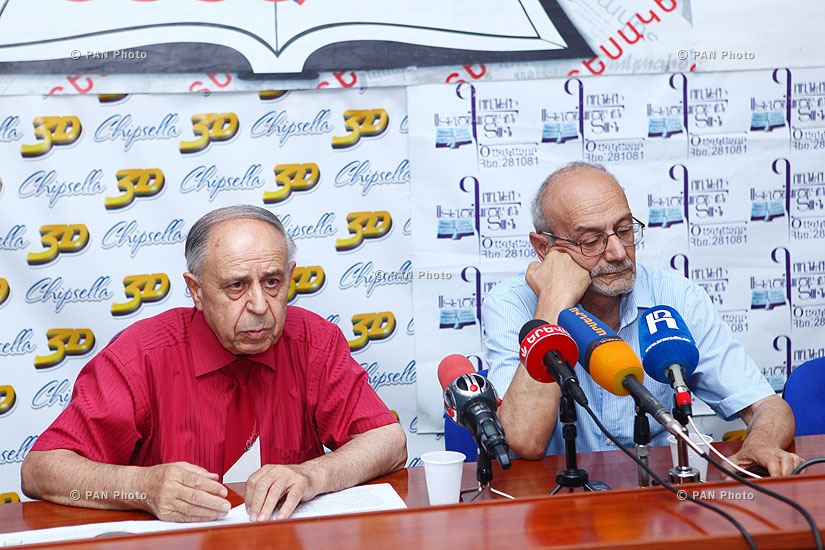 Press conference of Eduard Hovhannisyan and Armen Poghosyan
