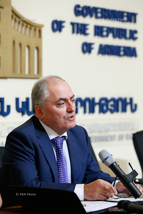 Press conference of Deputy Minister of Finance Armen Alaverdyan