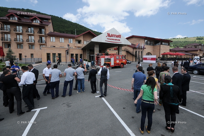 “Tsaghkadzor Marriott” Hotel had Fire Drill organized together with RA Ministry of Emergency  Situations