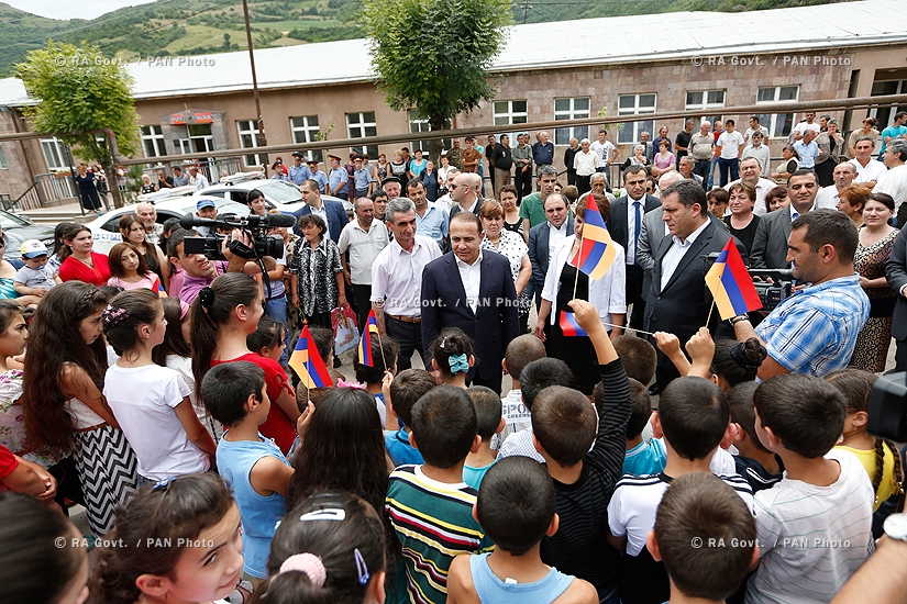 Правительство РА: Премьер-министр Овик Абрамян посетил Тавушскую область