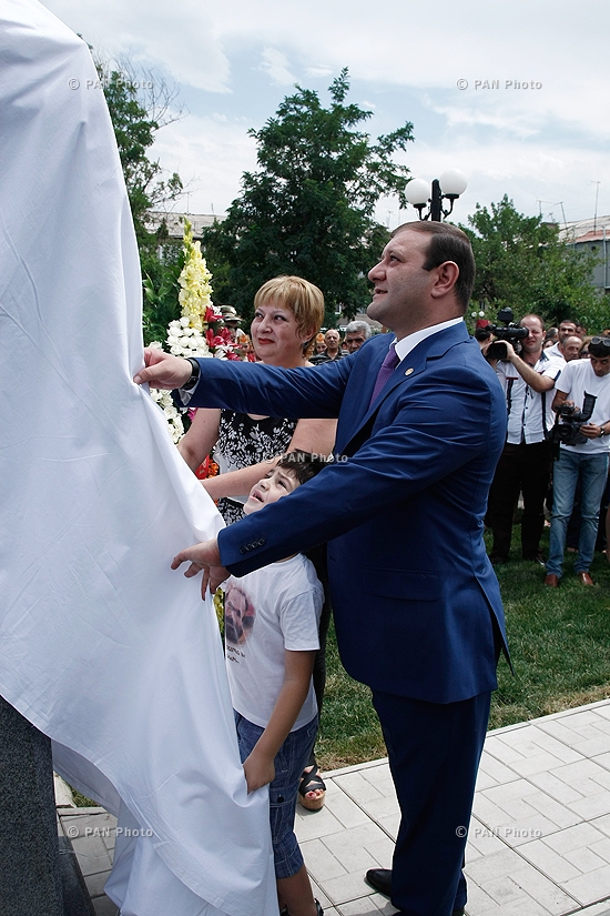 The unveiling of a statue of  Armenian National Hero Movses Gorgisyan 