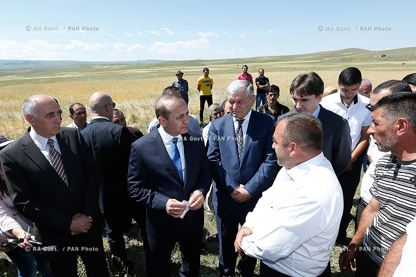 RA Govt.: PM Hovik Abrahamyan visits hail-affected areas in Shirak Province