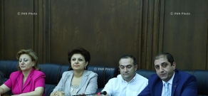 Press conference of Armenia-Great Britain Friendship Group members