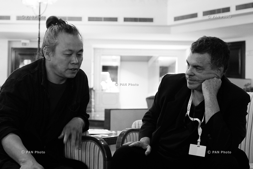 Filmmakers Kim Ki-duk and Amos Gitai. 11th Golden Apricot Film Festival
