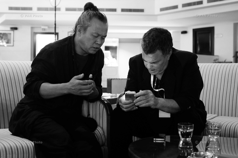 Filmmakers Kim Ki-duk and Amos Gitai. 11th Golden Apricot Film Festival