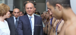 Armenian Defense Minister Seyran Ohanyan visits Central Assembly Point