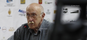 Press conference of filmmaker Otar Iosseliani: 11th Golden Apricot Film Festival