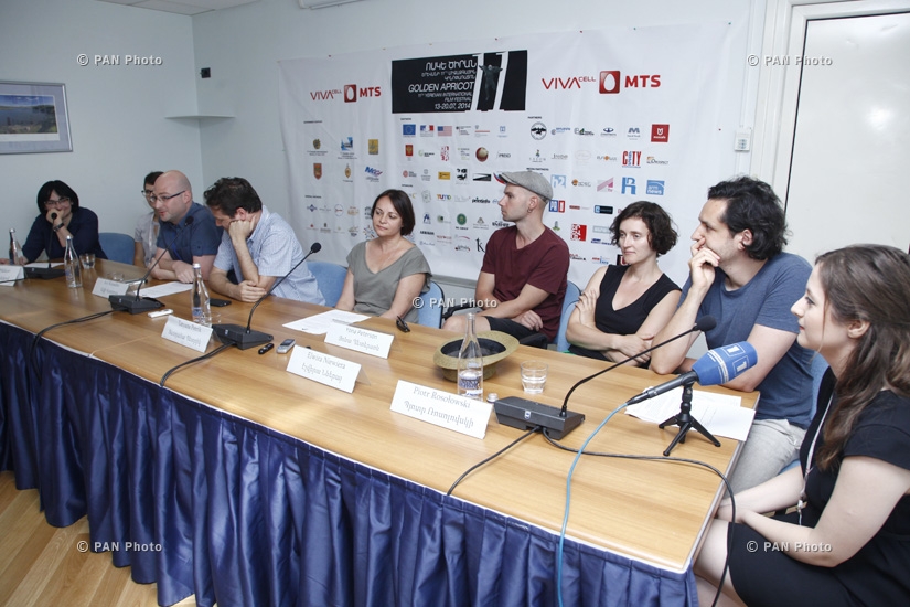 Press conference of Avi Weissblei, Heilika Pikkov, Tatyana Petrik,  Piotr Rosolowski and Elwira Niewiera: 11th Golden Apricot Film Festival