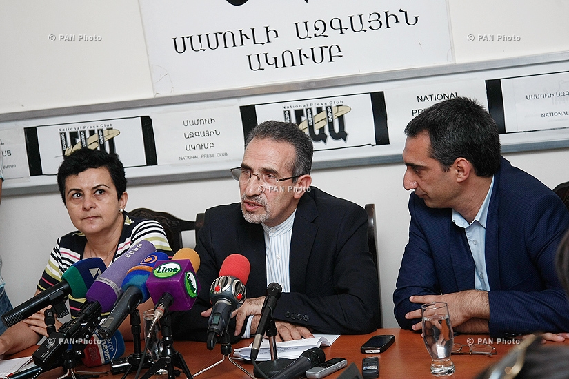 Press conference of Iranian ambassador to Armenia Mohammad Reisi