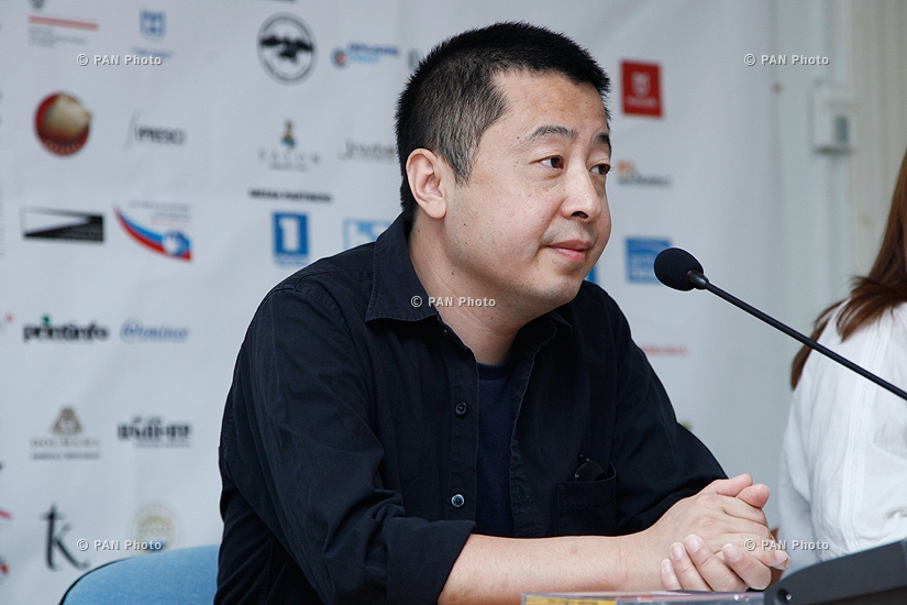 Press conference of Chinese film director Jia Zhangke: 11th Golden Apricot Film Festival