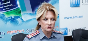 Пресс-конференция полковника Полиции Армении Нелли Дурян