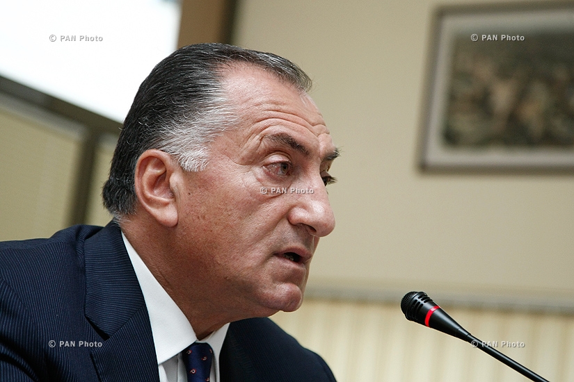 Press conference of Deputy Mayor of Yerevan Kamo Areyan