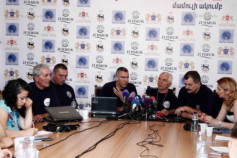 Press conference of Lake Sevan research expedition organizers