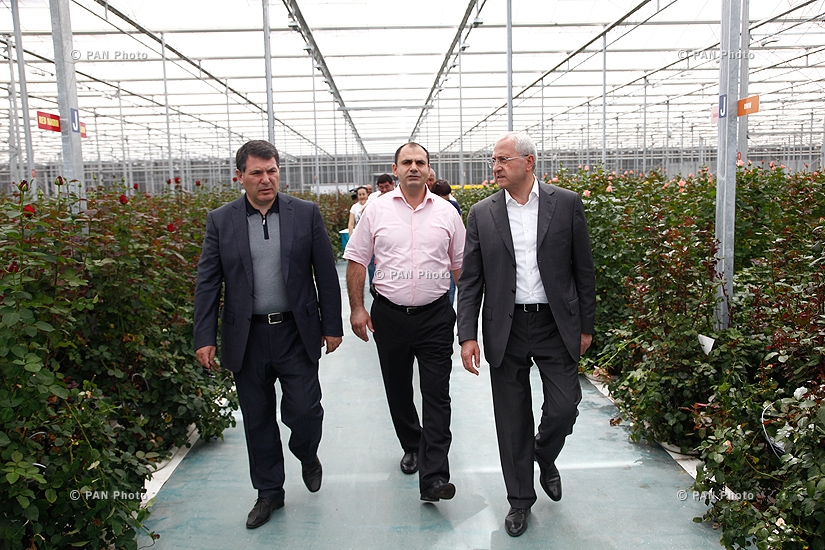 Minister of Agriculture Sergo Karapetyan visits  Kotayk Province