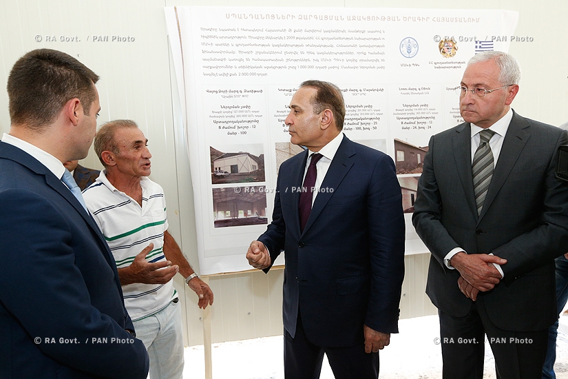Правительство РА: Премьер Овик Абрамян посетил приграничные общины  Вайоцдзорской области