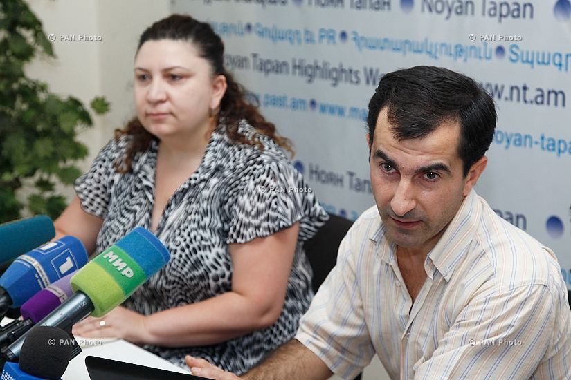 Press conference of Tamara Babayan and Ashot Mirzoyan