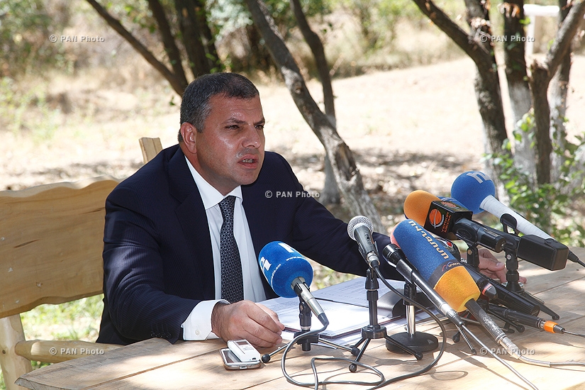 Press conference of RA Minister of Nature Protection Aramayis Grigoryan