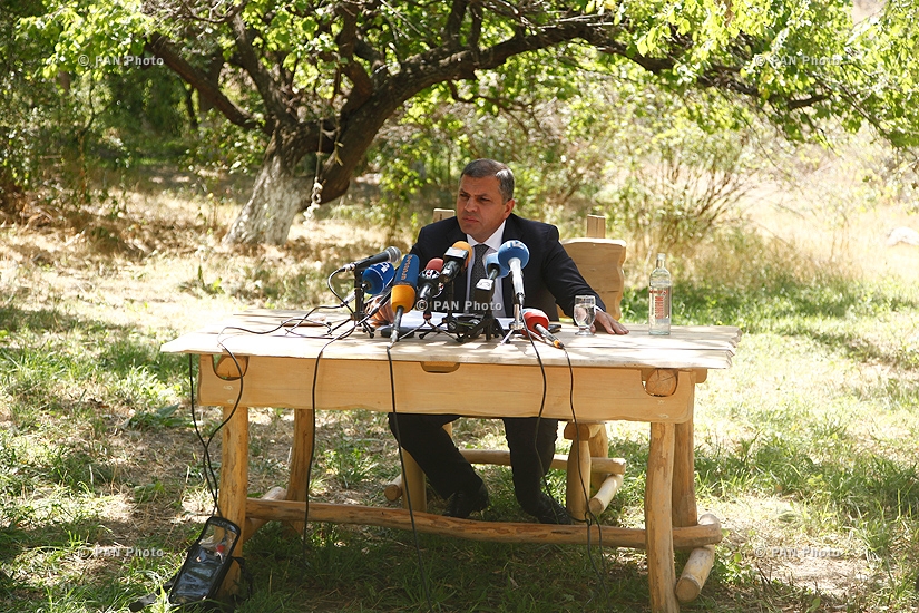Press conference of RA Minister of Nature Protection Aramayis Grigoryan