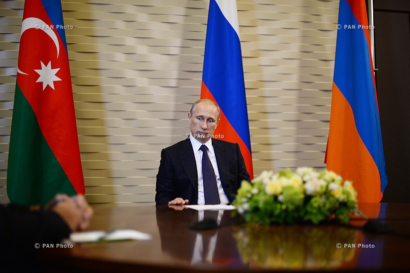 В Сочи состоялась встреча президентов Армении, России и Азербайджана Сержа Саргсяна, Владимира Путина и Ильхама Алиева