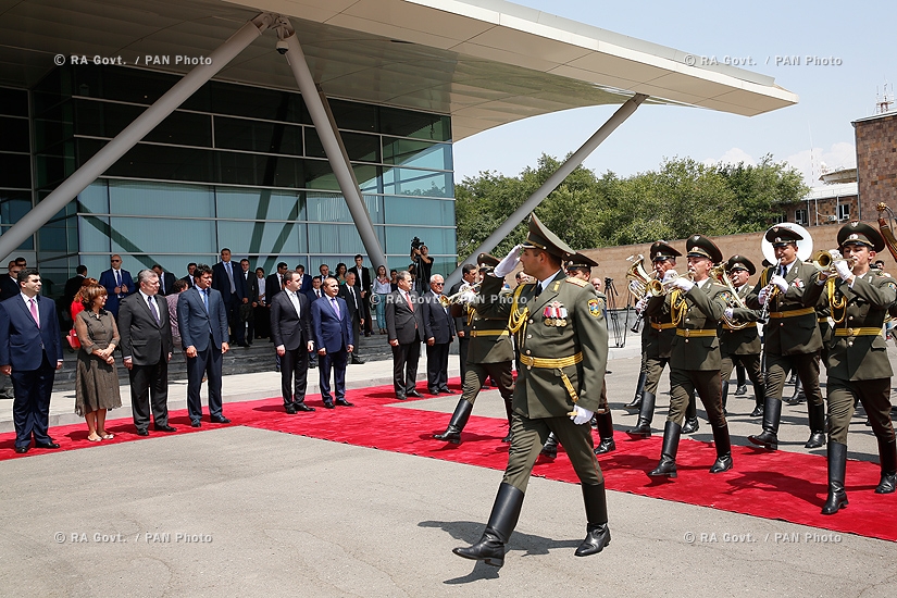 Прибытие премьер-министра Грузии Ираклия Гарибашвили в Армению
