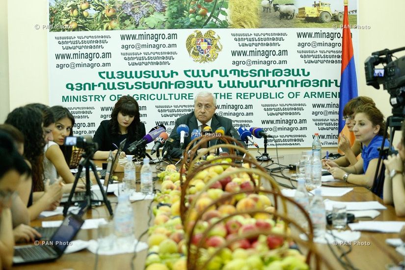 Press conference of Minister of Agriculture Sergo Karapetyan