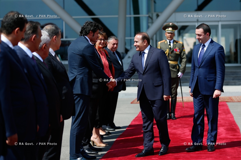 RA Govt.: Official farewell ceremony of Georgian Prime Minister Irakli Garibashvili