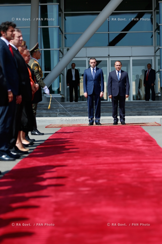 RA Govt.: Official farewell ceremony of Georgian Prime Minister Irakli Garibashvili