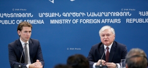Совместная пресс-конференция Министра иностранных дел Армении Эдварда Налбандяна и Министра иностранных дел Австрии Себастьяна Курца