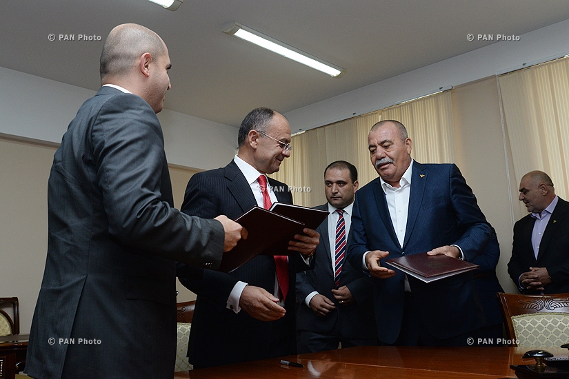 Сейран Оганян,  Армен Ашотян и Манвел Григорян подписали меморандум о взаимопонимании