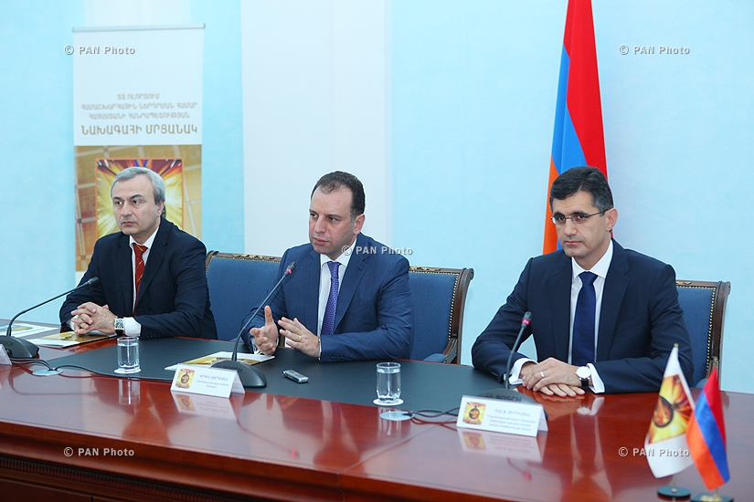 Press conference of Hovik Musaelyan, Vigen Sargsyan and Ralph Yirikyan