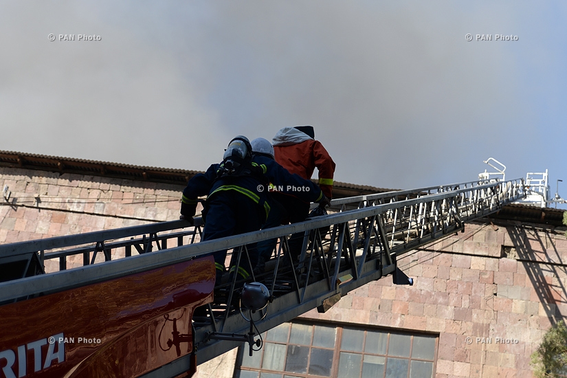 Fire in Yeraz Automobile Factory 