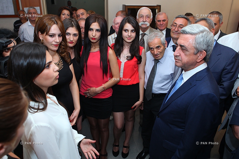RA President Serzh Sargsyan attends the event, dedicated to the 95th anniversary of the YSU Faculties of History and Armenian Philology