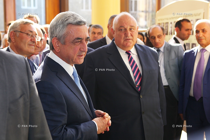 RA President Serzh Sargsyan attends the event, dedicated to the 95th anniversary of the YSU Faculties of History and Armenian Philology
