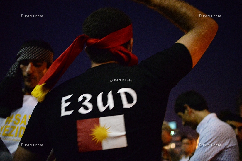 Шествие против геноцида Езидов в Ираке