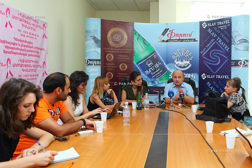 Press conference of Styopa Safaryan, the representative of Barev Yerevan group in Yerevan city council