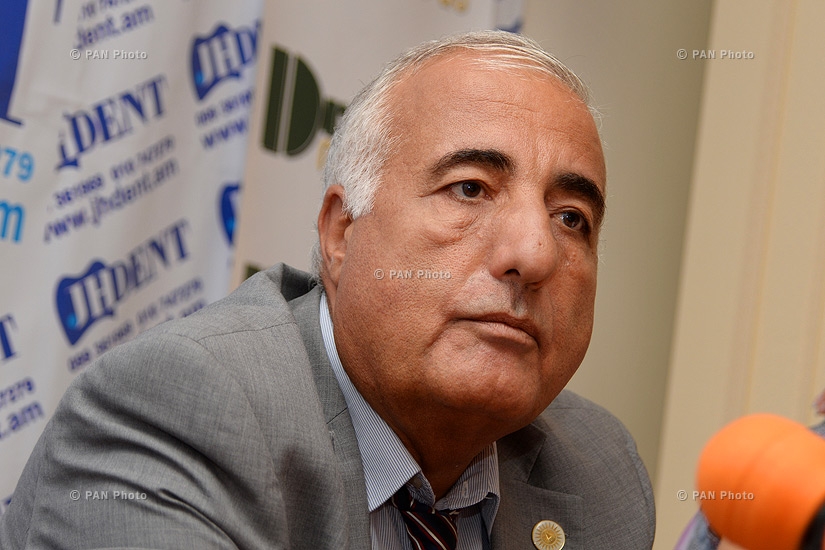 Press conference of Yazidis MIDIA Shangal National Union NGO chairman Amo Sharoyan