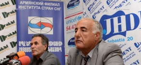 Пресс-конференция председателя Совета национального обьединения езидов «Мидия–Шангал» Амо Шарояна