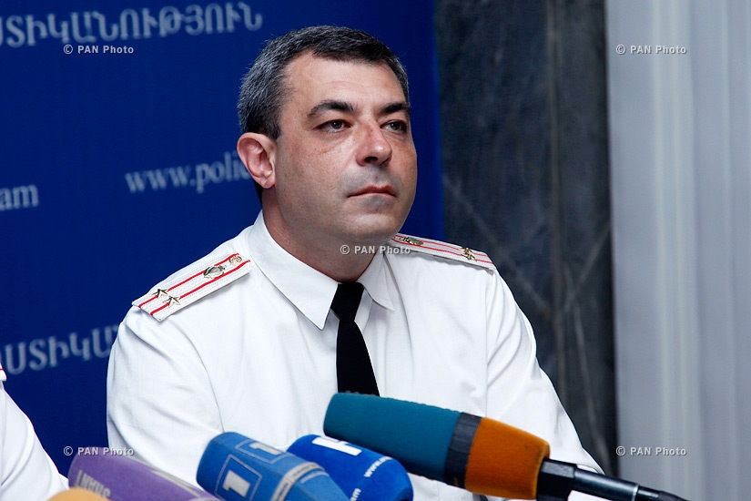 Press conference of the Head of Police Department of Fight against Organized Crime Tigran Petrosyan