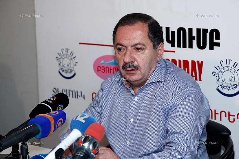 Press conference of ARF Dashnaktsutyun parliamentary group secretary Aghvan Vardanyan