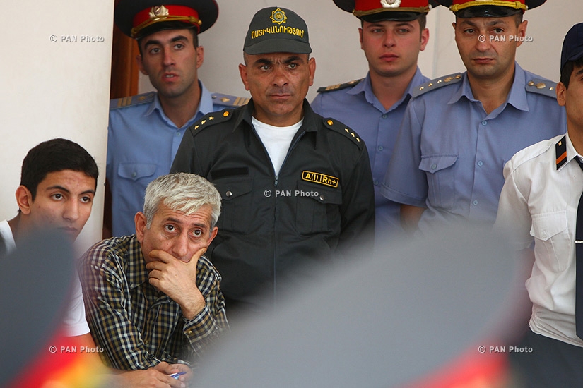 Court session on case of Shant Harutyunyan and his friends 