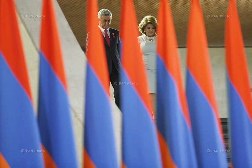 Торжественный прием по случаю 23-ей годовщины независимости Армении в СКК имени К.Демирчяна 