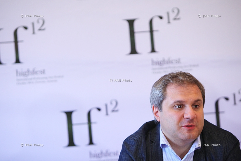 Press conference of High Fest International Theatre Festival chairman Arthur Ghukasyan
