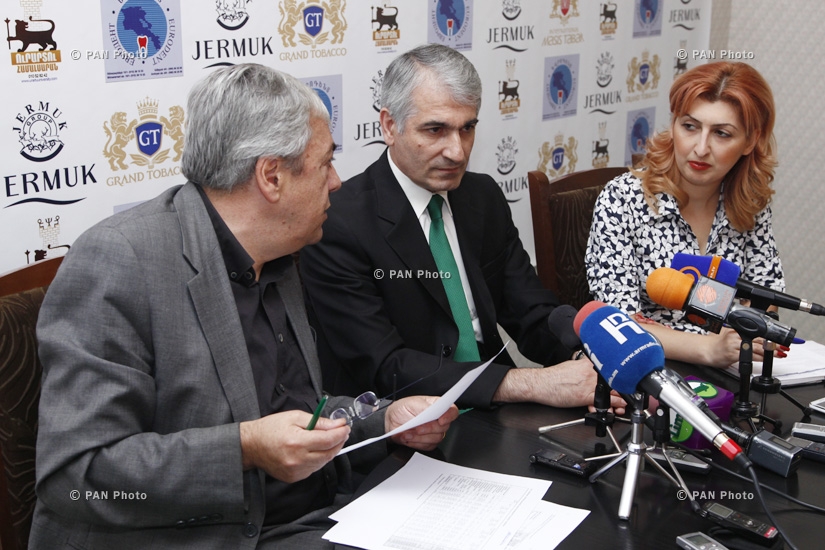 Press conference of economist Bagrat Asatryan and Chairman of the Republican Union of Employers of Armenia Gagik Makaryan